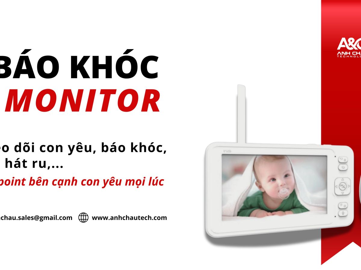 Máy báo khóc/ Màn hình theo dõi em&nbsp;bé